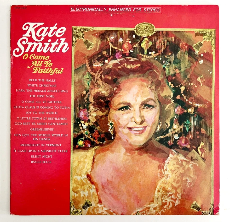 Kate Smith Come All Ye Faithful Vinyl Record 1960s 33 12" Christmas Music VRG4 - Image 1 of 1
