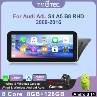 For Audi A4 A5 B8 S4 S5 10.25" Car Stereo CarPlay Android Sat Nav Camera Incl. - Image 1 of 4