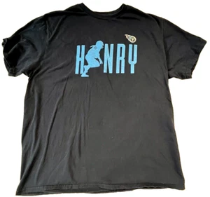 Rare Official Derrick Henry Silhouette Titans NFL Fanatics Mens XL Blue Shirt - Picture 1 of 7