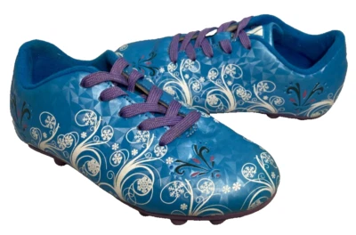 Vizari Girls Frost Water-Resistant Outdoor Soccer Cleats-Blue/Purple (Size 13) - Image 1 of 4