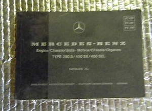Mercedes Benz Parts Catalog C Type 280 S 450SE 450 SEL Engine Chassis Units - Picture 1 of 5