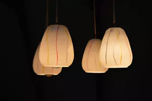 Colgante LUZ checo años 60 mediados de siglo moderno - Imagen 1 de 9