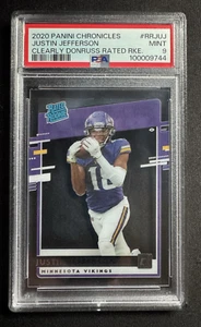 2020 Chronicles Clearly Donruss Justin Jefferson #RR-JUJ Rated Rookie PSA 9 - Bild 1 von 2