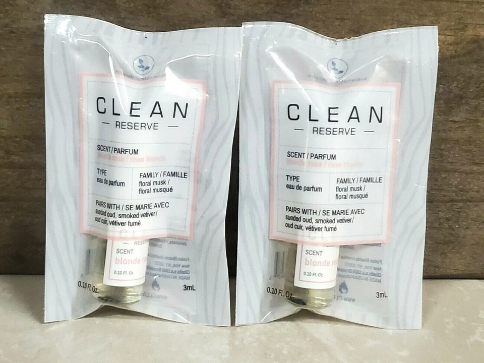 2X Clean Reserve ~ Blonde Rose ~ 0.1 oz perfume rollerball perfume mini, sellado Foto 1 de 1