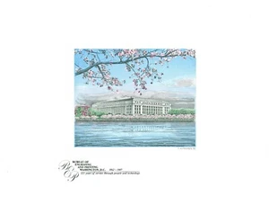 SCCS B-101 1987 B.E.P. Souvenir Card with Cherry Blossoms - Picture 1 of 1