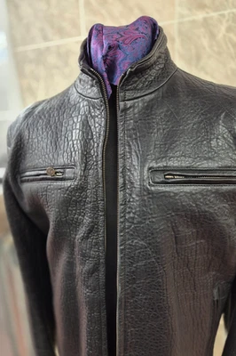 MENS  AUTHENTIC  MATCHLESS  BEST QUALITY  GRAIN  LEATHER   JACKET - Image 1 of 4