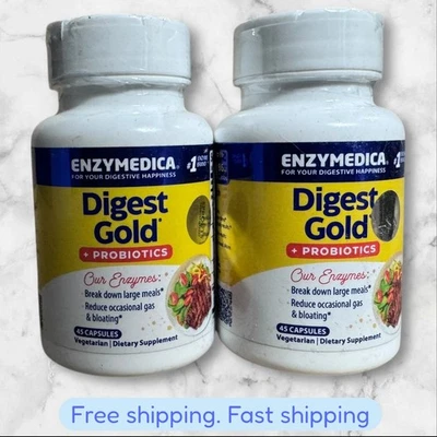 PARA 2 Enzymedica Digest Gold + Probióticos (TOTAL 90 Cápsulas) EXP2026+ ENVÍO NUEVO Foto 1 de 2
