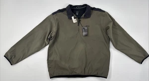 Chaqueta de Golf Pullover IZOD Para Hombres Grande Verde Malla Forrada 1/4 Cremallera Rendimiento NUEVA - Imagen 1 de 12