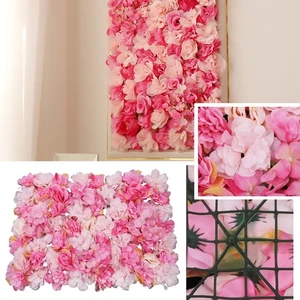 Blumen Hintergrund Hochzeit Party Deko 6 Stück Kunstblume Wandpaneele 60*40 cm - Bild 1 von 13