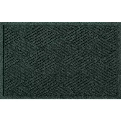 Waterhog Diamonds 23 дюйма X 35 дюймов Коврик для дверей помещений и улицы из полиэстера PET Evergree - Изображение 1 из 4