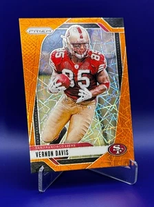 2024 Panini Prizm Vernon Davis #258 Orange Lazer San Francisco 49ers - Bild 1 von 2