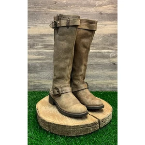 Clarks Damenstiefel – Größe 6M – abgenutzt braun hoher Schaft Reißverschluss Stil 31169 - Bild 1 von 10
