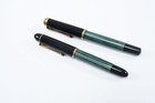 Q19Y14- 2x Pelikan Vintage Füller mit Gold 585 14kt Feder