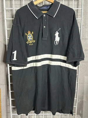 Polo Ralph Lauren Big Pony Polo Para Hombres Talla 2XLT Alto Cresta Rayas Logo EE. UU. Foto 1 de 4