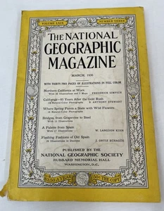 The National Geographic Magazine March 1936 Vol LXIX Number 3 Northern CA Spain - Picture 1 of 19