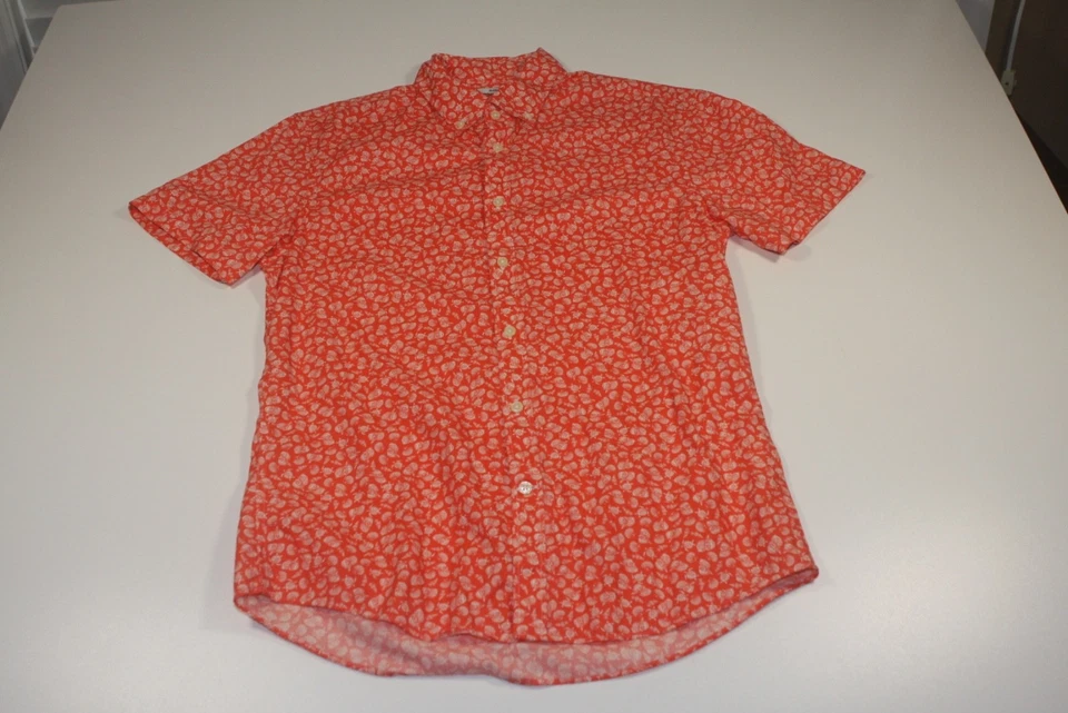 JoS. Camisa A Bank 1905 Mediana Calce Ajustado Botones Playa Tortugas y Conchas Foto 1 de 4