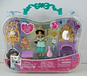Disney Princess Little Kingdom Jasmine Doll  Set Snap Ins Aladdin Polly w/ Case - Picture 1 of 4