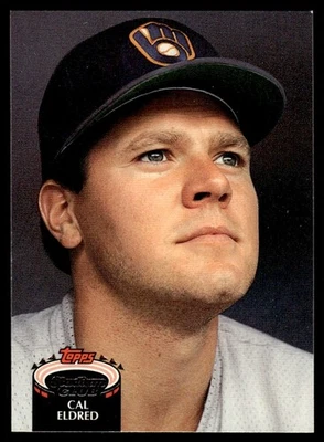 1992 Stadium Club Cal Eldred Milwaukee Brewers #327 - Image 1 of 2