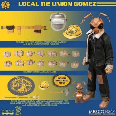 One:12 Collective Local 112 Union Gomez Exclusive Action Figure Mezco Toys NEW! - Image 1 of 4