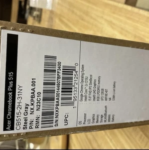 Acer Chromebook 515 Brand New Sealed In Box Never Used - Picture 1 of 4