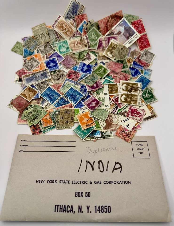 🇮🇳 15.7 g INDIA STAMP LOT Mixed Era Collection-1800s-Antique-Modern-All Types - Image 1 of 4