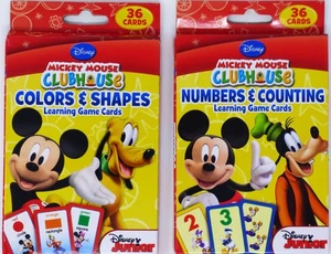 Mickey Mouse Clubhouse Learning Game Cards ~ Colors & Shapes, Numbers & Counting - Picture 1 of 6