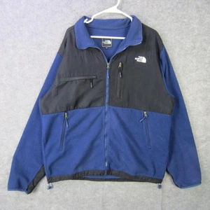 North Face Jacket Mens XL Blue Black Full Zip Fleece Windbloc Outdoors Hiking - Picture 1 of 8