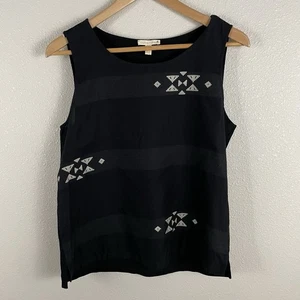 Eileen Fisher Womens S Tribal Aztec Southwest Print Stripe Tank - Picture 1 of 4