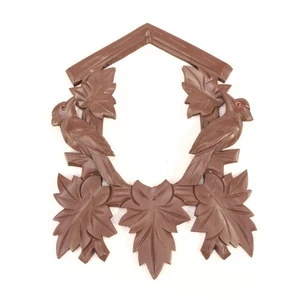 Cuckoo Clock Frame with Birds 10-11/16 inches tall - Vintage - XC1082 - Picture 1 of 2