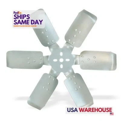 Flex-A-Lite 101350, ventilador de carrera accionado por correa hoja de aluminio de 18 pulgadas - rendimiento plateado Foto 1 de 4