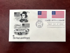 USA Flag stamps First Day Cover 2000 - Picture 1 of 2