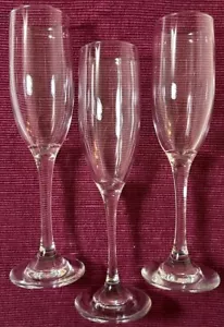 Libbey Sektflöten 6oz Klar Gläser 3 Stück Set Ersatz Vintage - Bild 1 von 7