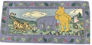Classic Pooh Area Rug 64.5" x 31" by Couristan Hand Hooked Play Room Nursery - Picture 1 of 12