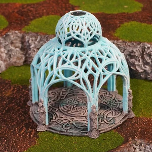 Regno di Noldareth Gazebo Terra di Mezzo Fantasy da Tavolo Wargaming Terreno - Foto 1 di 3