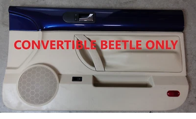 03-10 VW OEM Volkswagen Beetle Convertible Front Passenger Door Panel RH BLUE - Image 1 of 4