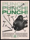 1966 Vaughan & Bushnell Chicago Hammers "Punch" gant de boxe vintage annonce imprimée