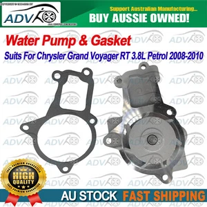 FOR 2008-2010 Chrysler Grand Voyager RT 3.8L Petrol w/ Gasket Engine Water Pump - Picture 1 of 3