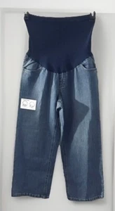 Motherhood Maternity Cropped Jeans Low Rise Boot Cut Secret Fit Stretch Size M - Picture 1 of 4