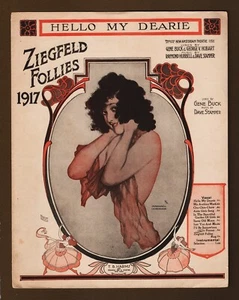 Dave Stamper "ZIEGFELD FOLLIES" Gene Buck / Raphael Kirchner 1917 Sheet Music - Picture 1 of 3