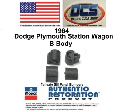 Dodge Plymouth Wagon 1964 carrocería puerta trasera parachoques umbral 2255231 MoPar Foto 1 de 2