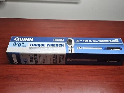 Quinn 58994 3/8" Drive 20-100ftlb Click Style Torque Wrench 🔥NEW🔥 - Image 1 of 4