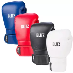 Blitz Sports Omega PU Boxing Gloves Muay Thai Mens Sparring Fight - Picture 1 of 16