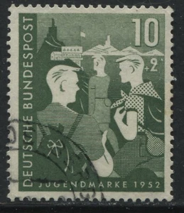 Germany 1952 Semi-Postal 10 + 2 pf used - Picture 1 of 1