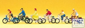 PR10091 OO/HO Gauge Cyclists (6) - Picture 1 of 1