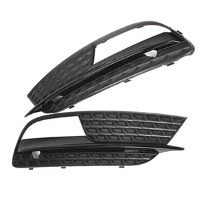 Front Grills Bumper Fog Lights Cover Lamp Frame Trim For AUDI A5 12-16 - Picture 1 of 6