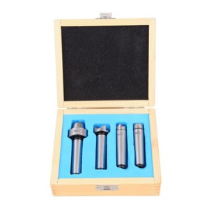 MT2 Live Center Set For Wood Lathe - 4-Piece Drive Spur Cup Center Kit With Wooden Case - View #8