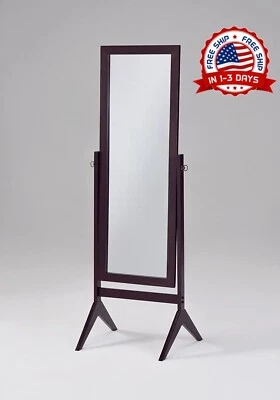 Espejo De Piso Longitud Pie Negro Hollywood Grande Para Cuarto Nuevo 2023 - Image 1 of 4