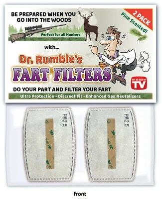 PRIVATE LABEL Hunting FART FILTER Joke Gag - Deer Hunter Funny Birthday Gift CHERRY AIR PM2.5