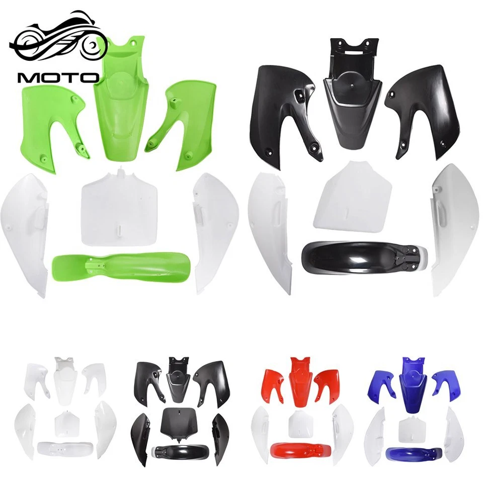 Kit de carenado de guardabarros de plástico para Kawasaki KX 65 KLX 110 KLX110 DRZ110 Suzuki RM65 Foto 1 de 4