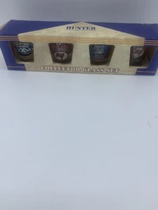NFL Tampa Bay Buccaneers Super Bowl Shot Glass Collector Set of 4 Glasses NIB - Picture 1 of 8